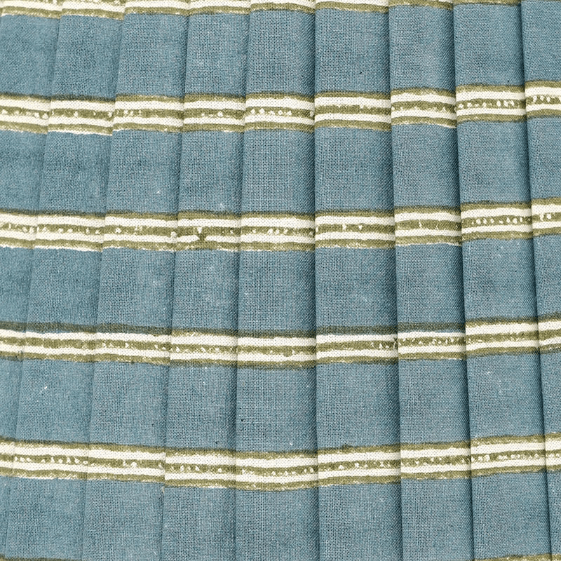 Edo Pleated Shade, D30cm, Blue & Sage Green