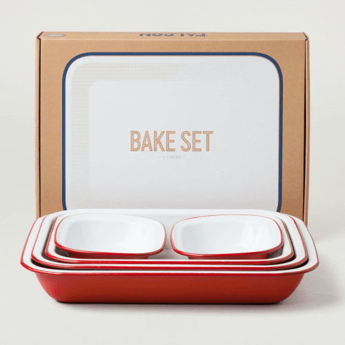 Image showing the Bake Set, Pillarbox Red product.