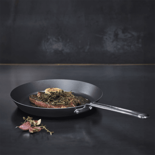 Image showing the Iron Frying Pan In Sleeve, 22cm, Black product.