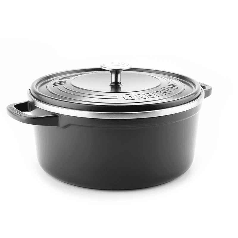 Featherweights Non-Stick Casserole with Lid, 26cm, Black