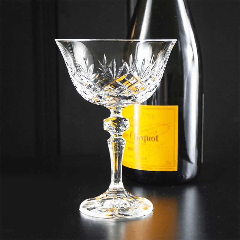 Edinburgh Set of 2 Champagne Coupes, 180ml, Clear