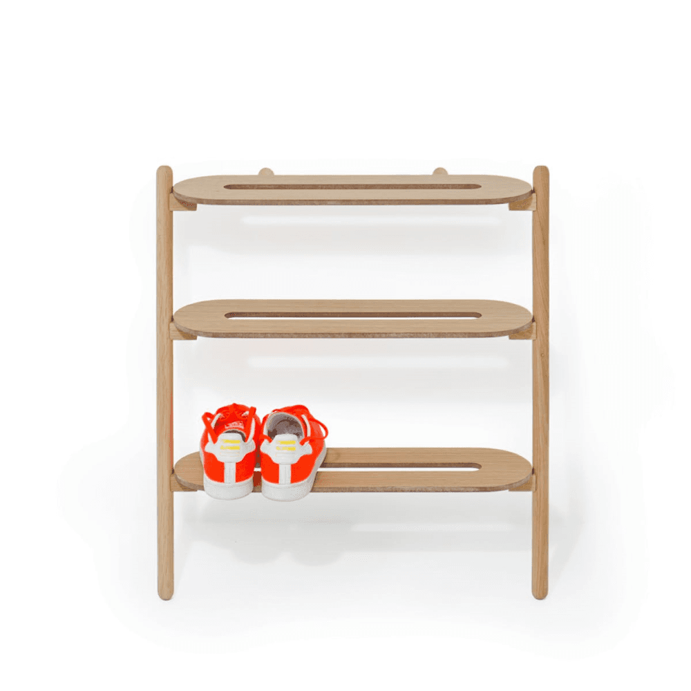 Heel Shoe tidy, H72 x W66 x D32cm, Natural