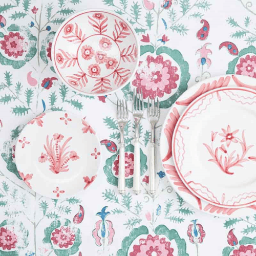 Image showing the Plate, Summer Flower, Pink, Small, 17.5cm product.