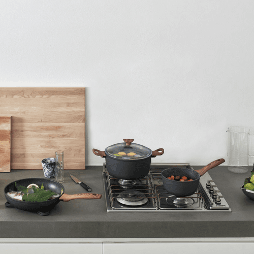 Image showing the Rock & Rose Saucepot, D24cm, Black product.