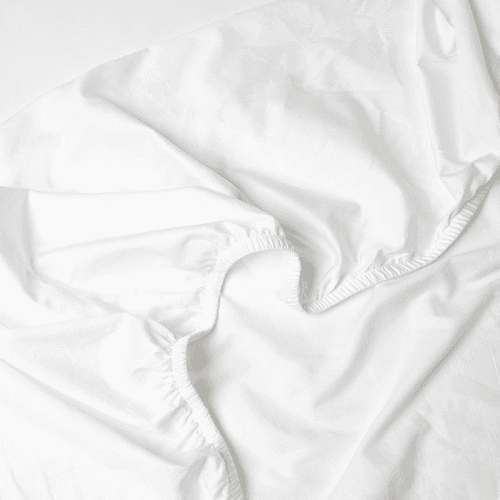 Image showing the Perfect Percale  Fitted Sheet, Superking, White product.