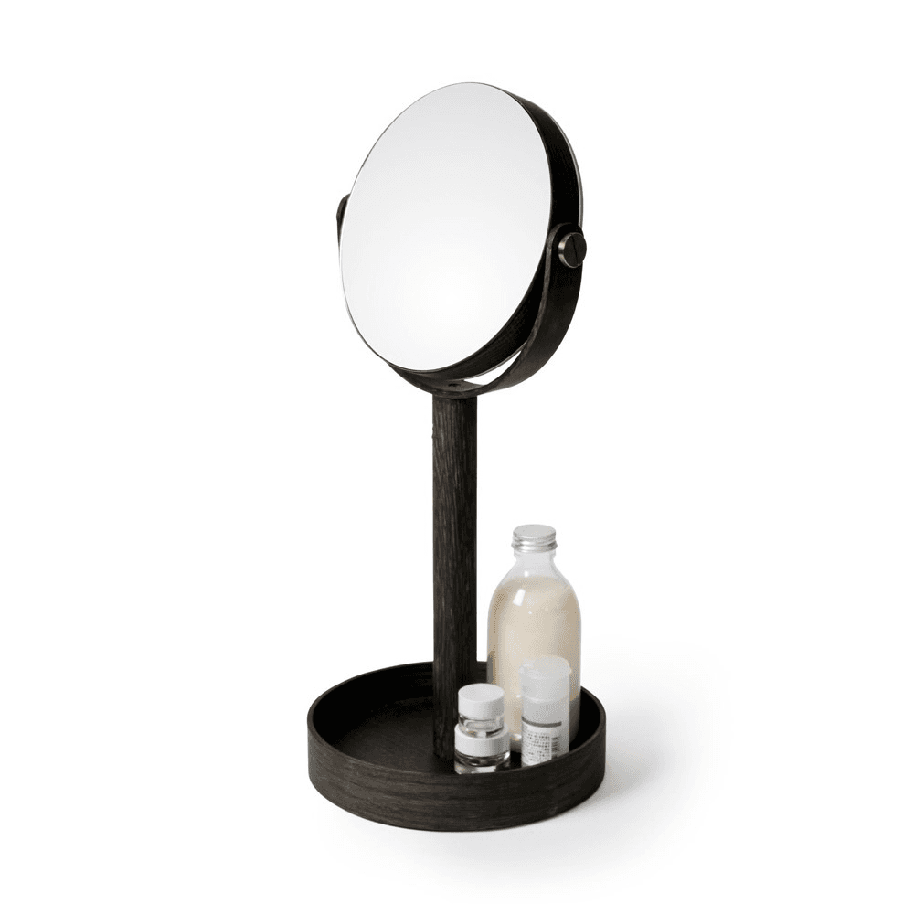 Close Up Mirror, H45 x W19.5 x D19.5cm, Black