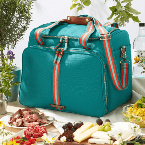 Image showing the Fortnum's Canvas Cool Bag, Eau de Nil product.