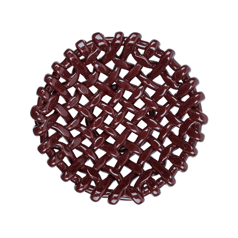 Juicy Basketweave Bowl, D31cm, Burgundy