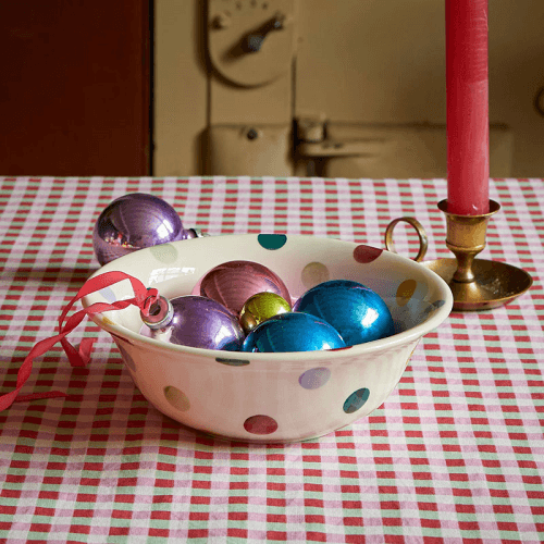 Image showing the Polka Dot Cereal Bowl, D16.5cm, Cream product.