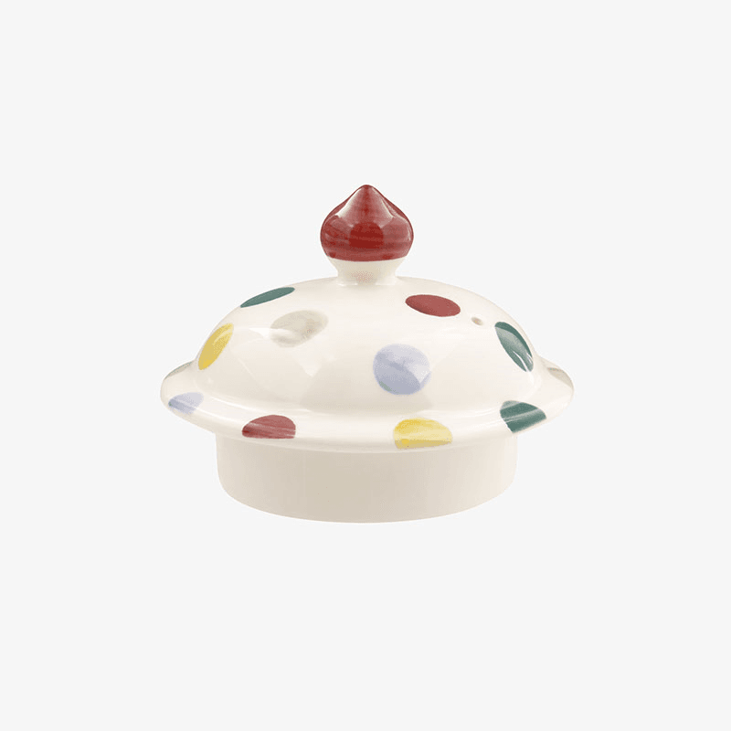 Polka Dot Teapot, 1.6l, Cream