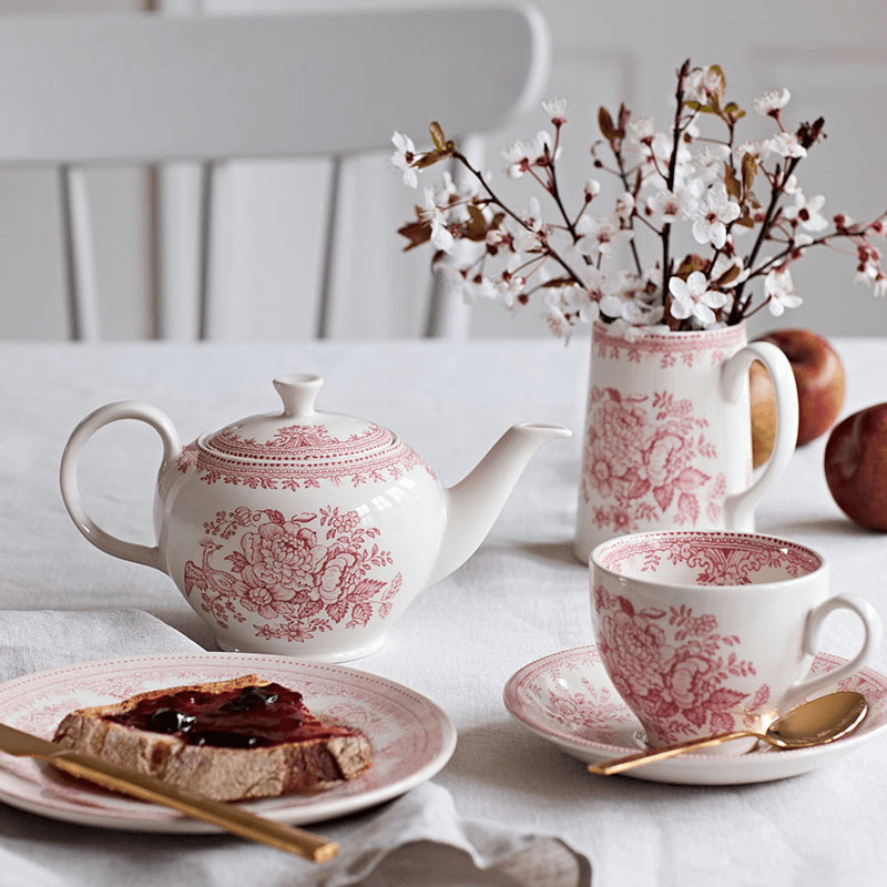 Asiatic Pheasants Tankard Jug, 568ml, Pink
