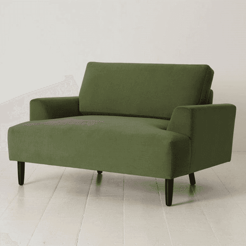 Image showing the Model 05 Velvet Love Seat, Vine product.