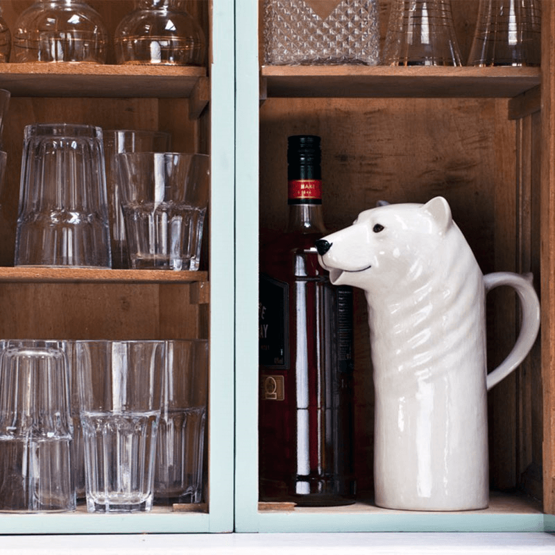 Polar Bear Water Jug, H26cm, White