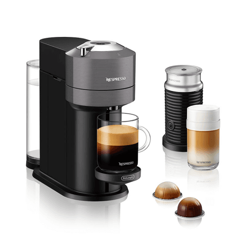 Image showing the Vertuo Next with Aeroccino Coffee Machine, Grey product.