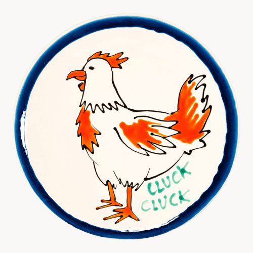 Image showing the Cluck Cluck Plate, D35cm, Multi product.