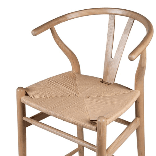 Image showing the Open Back Stool, Natural product.