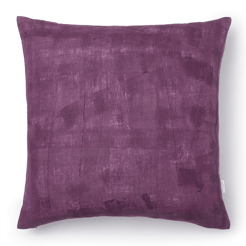 Isha Linen Cushion, 50cm x 50cm, Purple