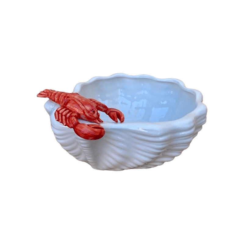 The Lobster Bowl, L29x W25cm, White