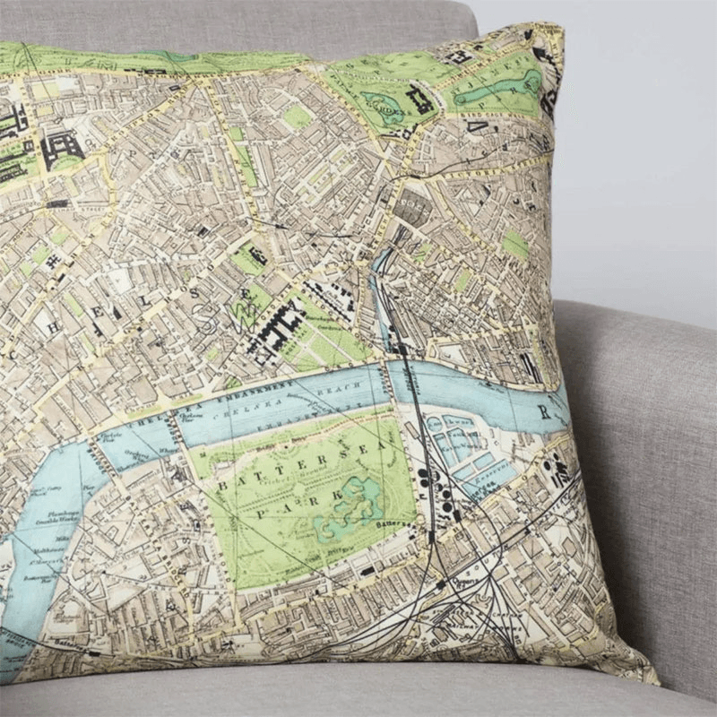 Personalised Map Cushion Voucher, 51 x 30cm