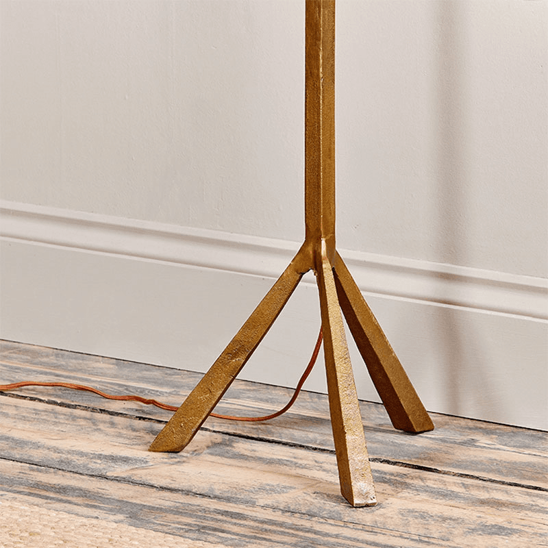 Sahhil Tripod Floor Lamp, H138cm, Antique Brass