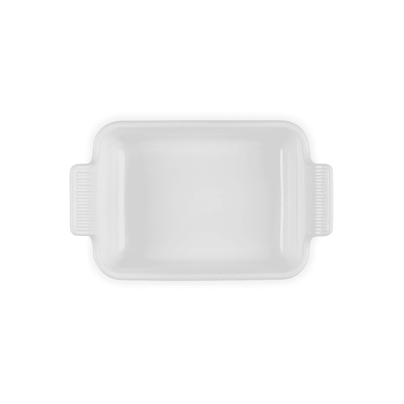 Stoneware Heritage Rectangular Dish, 19cm, White