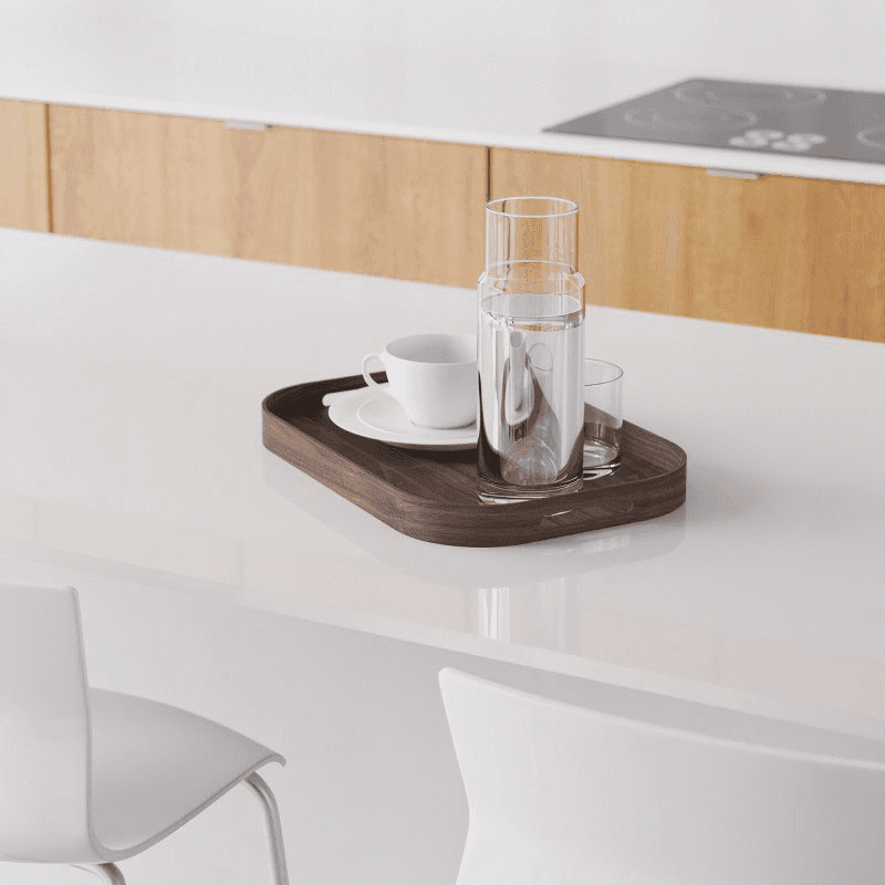 Bellhop 402 Rectangular Tray, Walnut