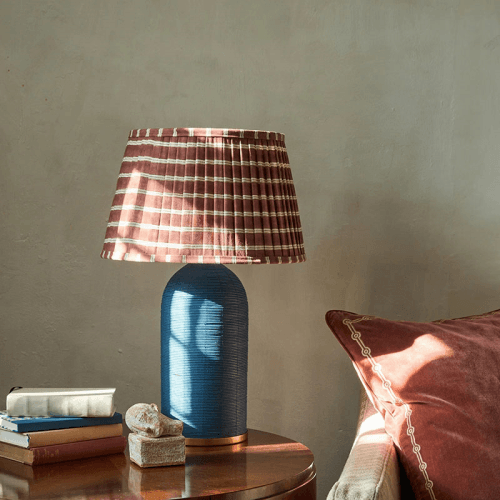 Image showing the Edo Pleated Shade, D30cm, Red product.