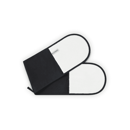 Image showing the Textiles Double oven glove, Black product.