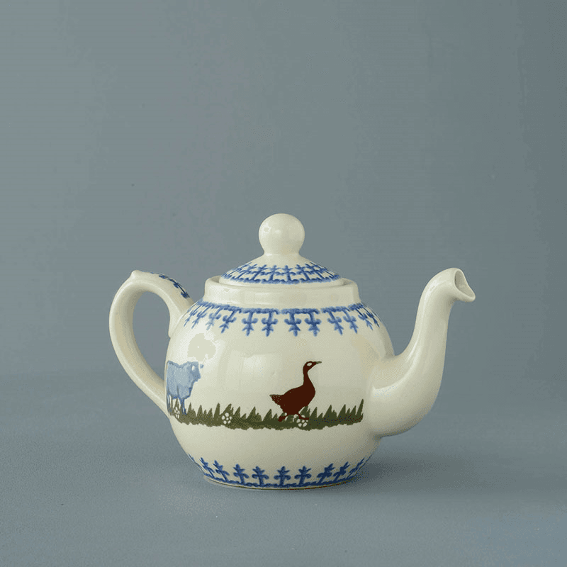 Brixton Pottery- Farm Animals, 2-Cup Teapot
