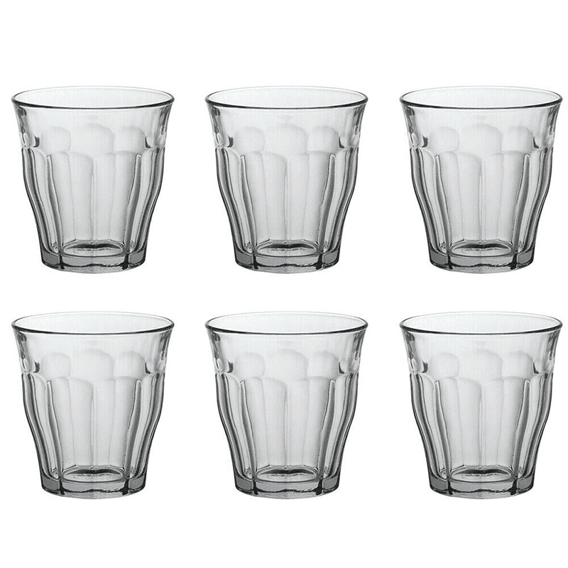 Tumbler, Picardie, Clear, Set of 6