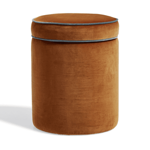 Image showing the Samena Ottoman, Dirty Orange product.