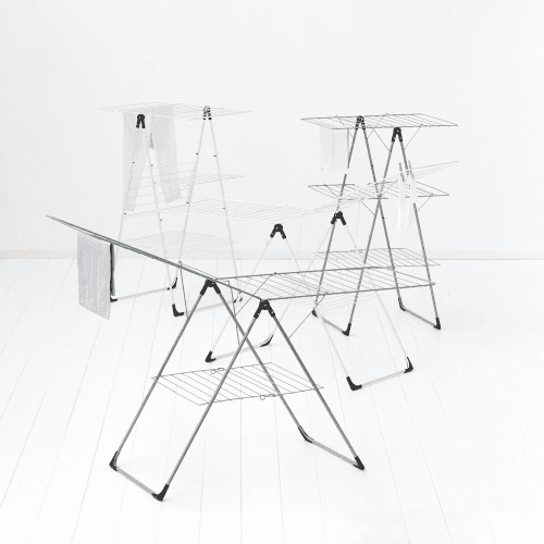Image showing the Tower Drying rack, H135 x W67 x D5cm, Ivory product.