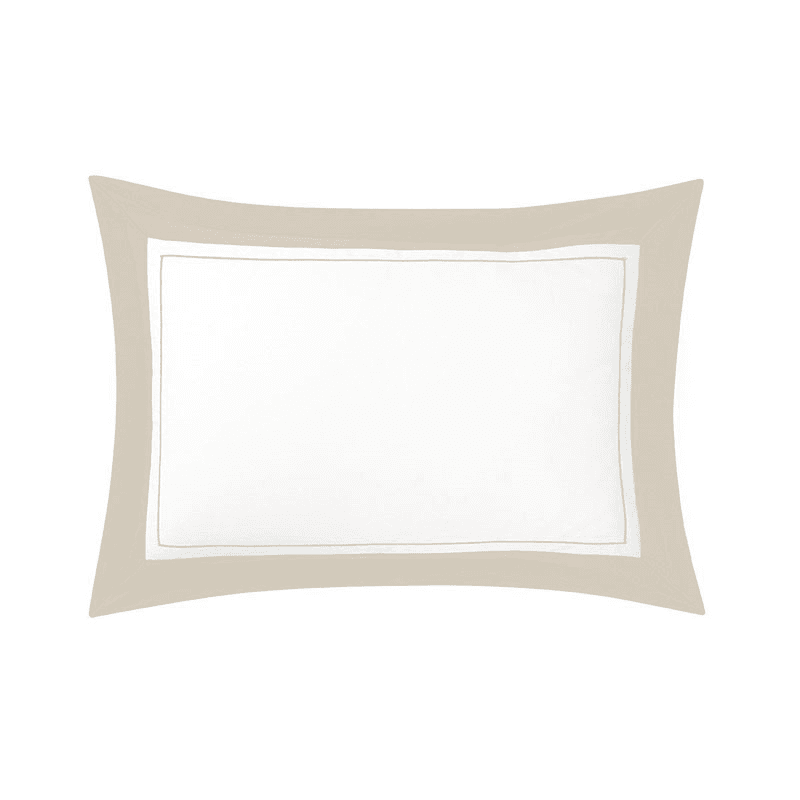 Lutece - 300 Thread Count Egyptian Cotton Sateen Standard Pillowcase, 50 x 75cm, Pierre