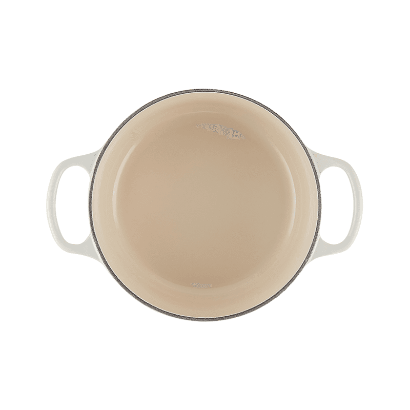 Signature Cast Iron Round Casserole, 28cm, Meringue