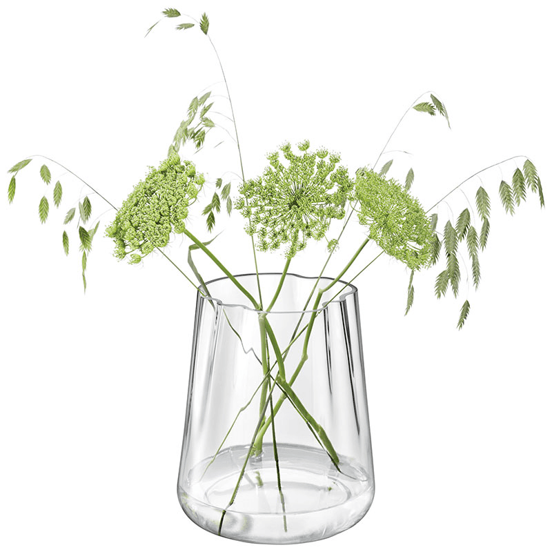 Lagoon Vase/Lantern, H24cm, Clear