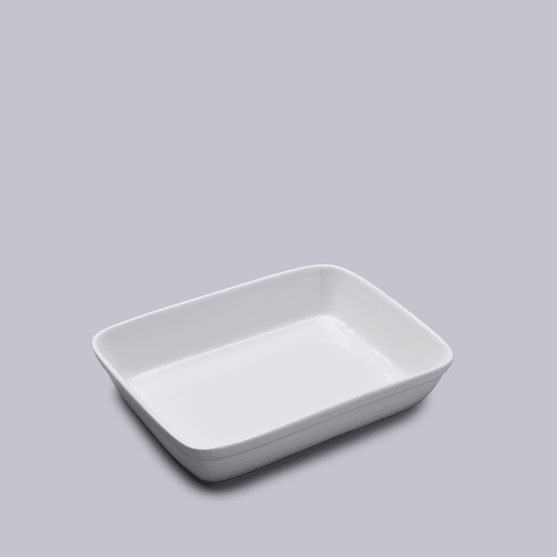 Medium Lasagne Rectangular Oven Dish, White