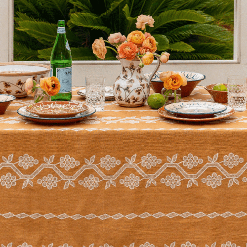 Image showing the Napa Tablecloth, 180 x 270cm, Cognac product.