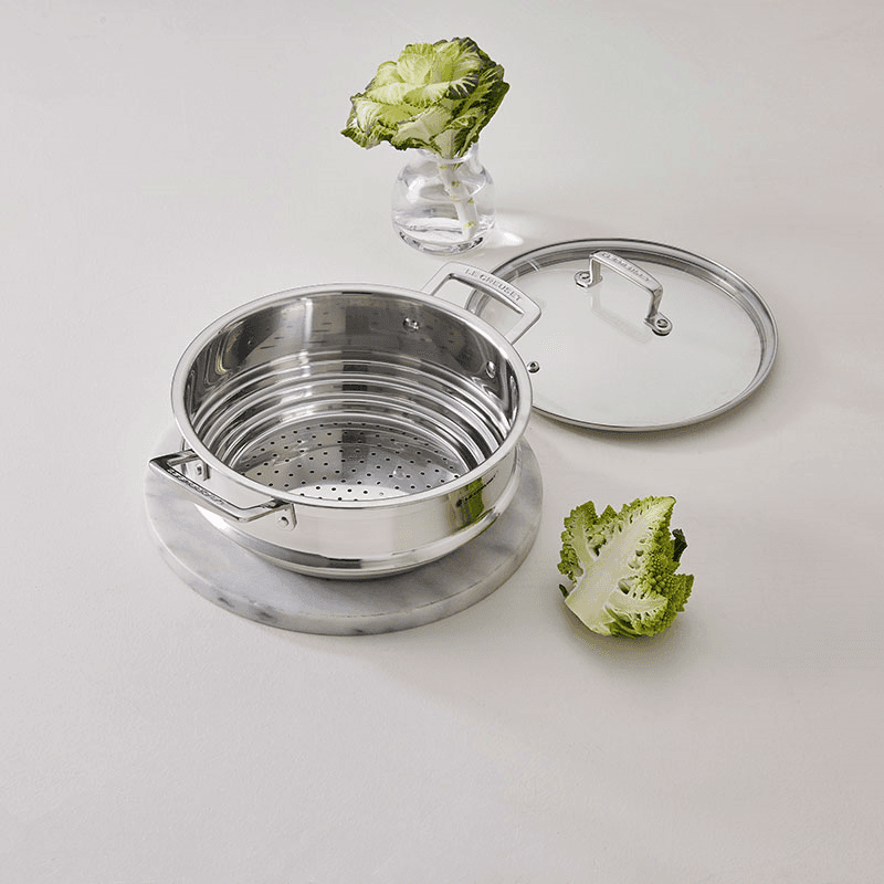 Classic 3-ply Multi Steamer with Glass Lid, 20cm, Stainless Steel