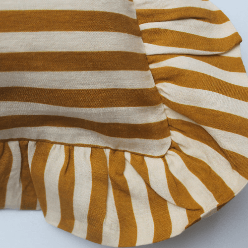 Image showing the Candy Stripe Cushion Cover, 45 x 45 cm, Ochre product.