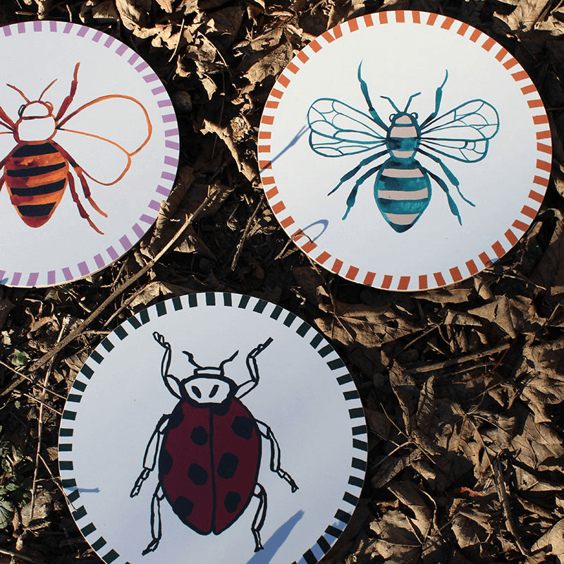 Bee Placemat, D28cm, Multi