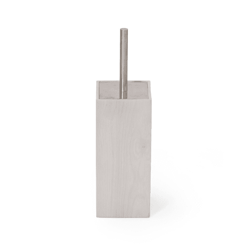 Image showing the Mezza Loo brush, H39 x W11 x D11cm, Oyster White product.
