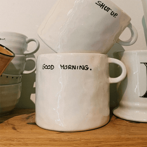 Image showing the Good Morning Mug, 500ml, Black product.