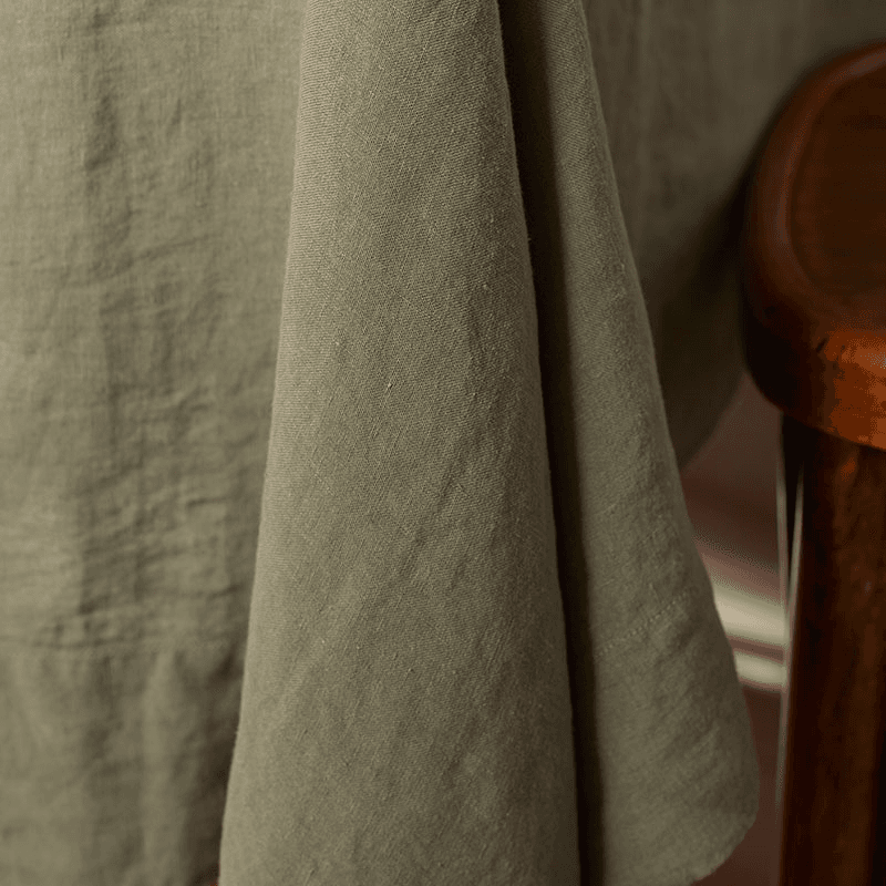 Linen Tablecloth, 150 x 250cm, Olive