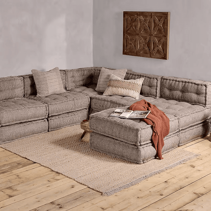 Nadeeka Modular Sofa Extension, Soft Grey
