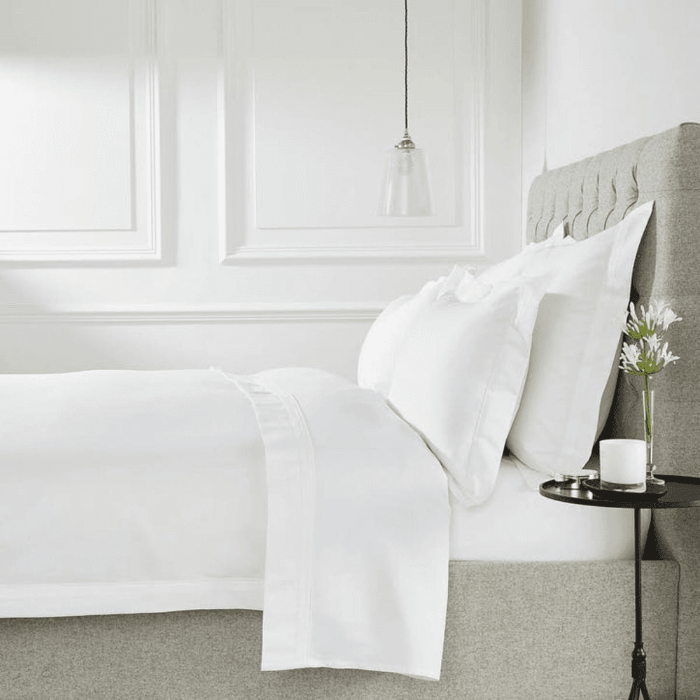 Cavendish Super king size deep fitted sheet, W180 x L200 x H34cm, White