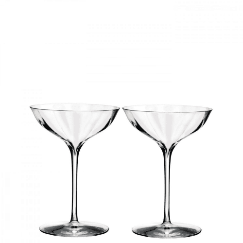 Image showing the Elegance Optic Pair of champagne coupe glasses product.