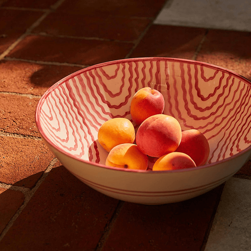 Flor Serving Bowl, D31cm, Pink