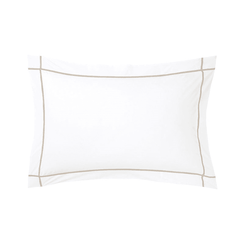 Athena - 500 Thread Count Cotton Percale King pillowcase, 50 x 90cm, Pierre