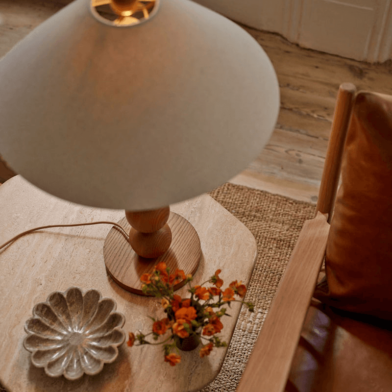 Dawes Table Lamp, H70cm, Ash