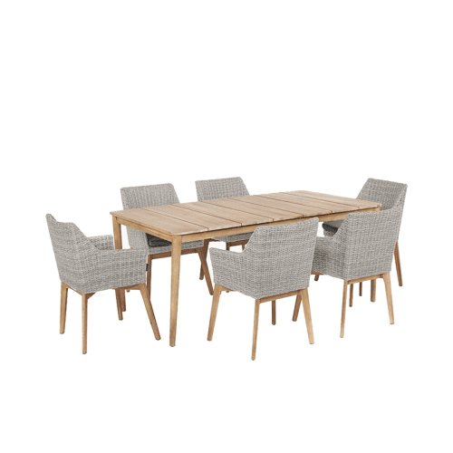 Image showing the Larissa Dining Set, Light Kubu Grey product.